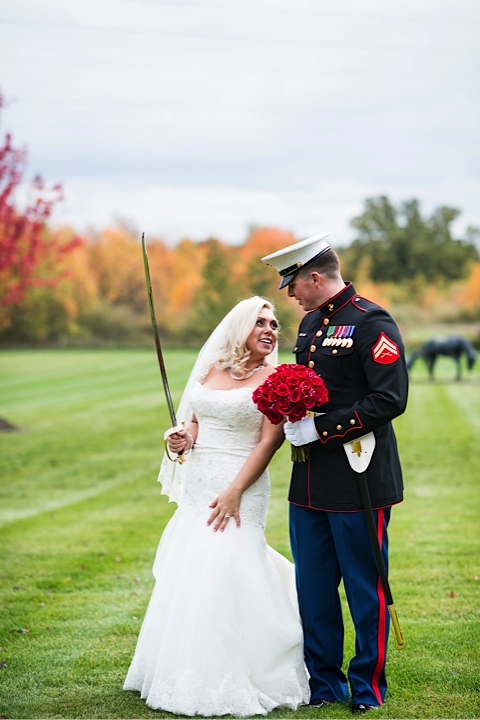 Autumn Wedding in South Lyon, Michigan